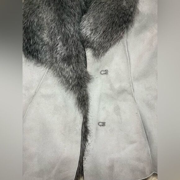 Cremieux faux feather sleeveless vest sz XS - Picture 4 of 7